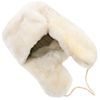Winter Hat: White Lambskin-64 Soviet Red Star insignia
