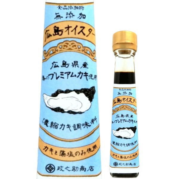 Masanosuke Shoten Hiroshima Oyster Oyster Sauce, Oysters and Algae Salt, Additive-free, Domestic Produced, 4.9 oz (140 g), Concentrated Oyster Seasoning "14th Seasoning Championship" (1 Bottle)