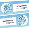 CULEO Nurse Caps, Cartoon Printed Hat Surgical Cap (Blue)