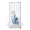White Magnetic Door Mesh Screen Gate Mesh Hands-Free mosquito Bug no Box