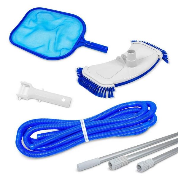 SAXONICA Pool Bodensauger Set Basic 4-TLG. I Teleskopstange 340 cm