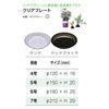 Yamato Plastic Clear Plate No. 6 Clear Black