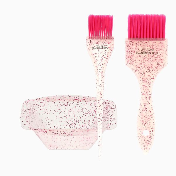 1Set of Hair Colouring Tools Professional Hair Dye Brushes and Hair Tinting Bowl Set Hair Color Bowl for DIY Hair Bleach Tinting Brushes Tool