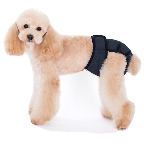 Dog Diaper Alfie Pet Brand Nappy Sanitary Soft Pantie XL Black Washable NEW