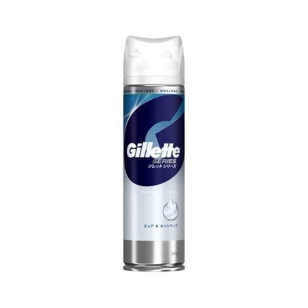 P&amp;G Gillette Shaving Foam Pure &amp; Sensitive 245g (Shaving cream, Shaving razor) (Disposable razor)