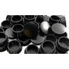 Round Plastic Hole Plug to fit 1" Opening - Slightly Domed Textured Surface … (12)