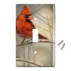 GRAPHICS & MORE Cardinal Red Bird on Tree Branch Plastic Wall Decor Toggle Light Switch Plate Cover