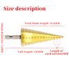 Laiwei Step Drill Bit Reamer Trapezoidal Drill Bit Corn Drill HSS Drill Hexagonal Shank Drill (4-32 mm)