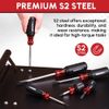 ARROW 8PIECE Magnetic Screwdriver Set Stubby Screwdriver Phillips Flat Head Tips