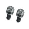Hihaha 1 Pair 18mm Motorcycle Handlebar End Caps Plug Bar End Titanium Tone Durable Material