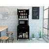 TUHOME Della 60 Kitchen Pantry Engineered Wood Pantries in  Black