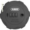 ABUS Combiflex Adventure cable lock - lock for securing skis, pushchairs, e-scooters and scooters - 75 cm steel cable - with combination code - black