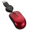 Digio2 MUS-UKT166R Small Winding Wired Mouse 3 Buttons BlueLED Red