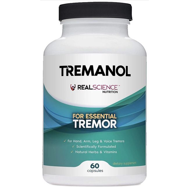 60 TREMANOL Natural Aid ESSENTIAL TREMOR RELIEF Hand Arm Leg Voice Tremors 08/25