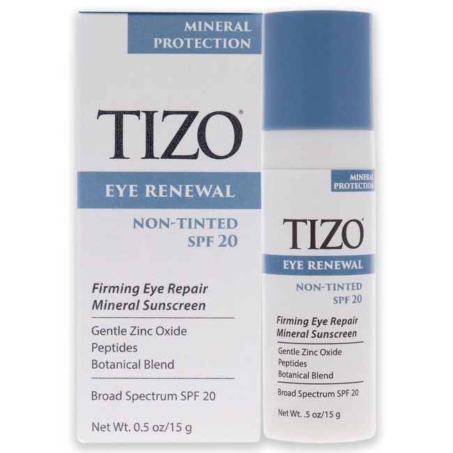 Eye Renewal Non-Tinted SPF 20 by Tizo for Women - 0.5 oz Sunscreen