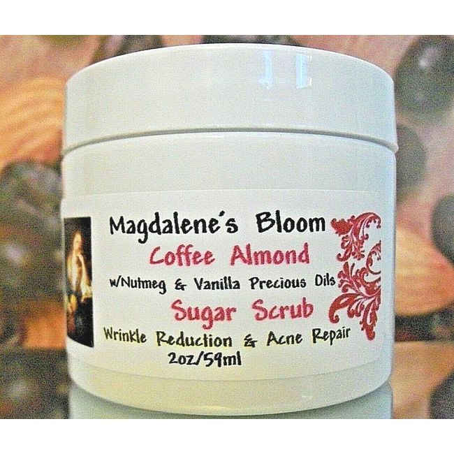 Magdalene's Bloom Coffee Sugar Scrub Anti-Aging Wrinkle Acne Caffeine 2oz