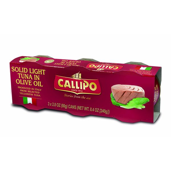 Italian Canned Tuna in Olive Oil Callipo 2.8 Oz (Pack of 9)