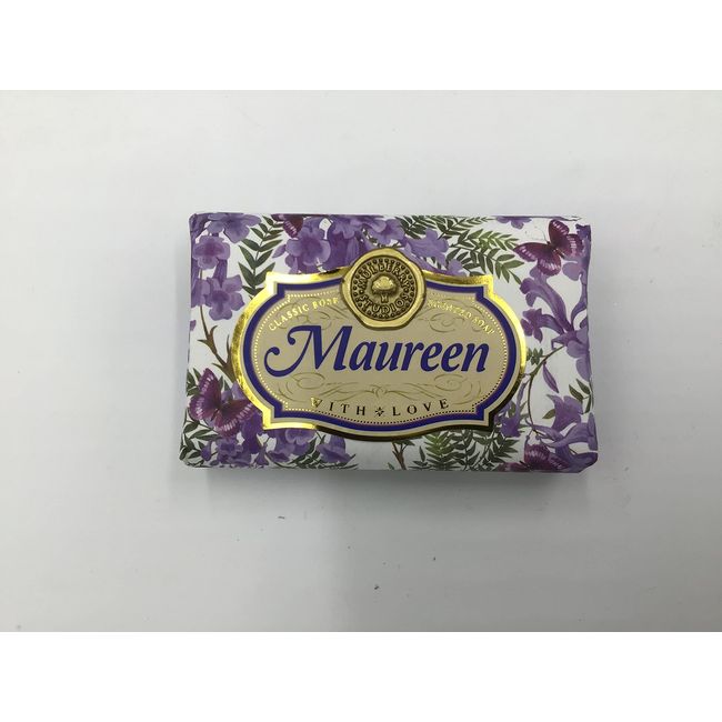 Maureen - Gift Soap Bar For Her Birthday Rose Scent Mum Grandmother Cleanser Lather Present Girl