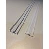 White 8mm Sliding Door Track (2' 610mm Long)
