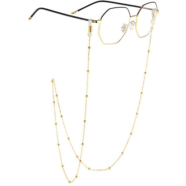 AllenCOCO Glasses Chain, Eyeglass Strap For Women Sunglasses - 14K Gold Eyeglasses Chain, Eye Glasses Holders Around Neck