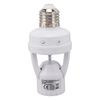 Motion Sensor Light Socket, Adjustable Auto On Off Night Light Control E27 Screw Bulb Adapter PIR Motion Sensor Motion Activated Light Socket for Basement, Garage, Staircase