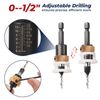 ColumPRO 9PCS Countersink Bits Set, Countersink Drill Bit Set for Wood with 4 Different Sizes Replaceable Drill Bits + Screwdriver Drill Bit Set Including One Bit Holder