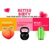 Better Booty BBL Tablets Creatine BCAA's Women Perfect Peach Glute Builder 45ct