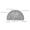 MoD Issue NATO Approved Military RA Map Reading Protractor and Instructions