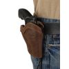 Barsony Brown Leather Western Style Holster for COLT Python Right
