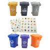 AITING Kids Garbage Classification Toy Vehicles Garbage Truck's 6 Trash Cans +100 Card