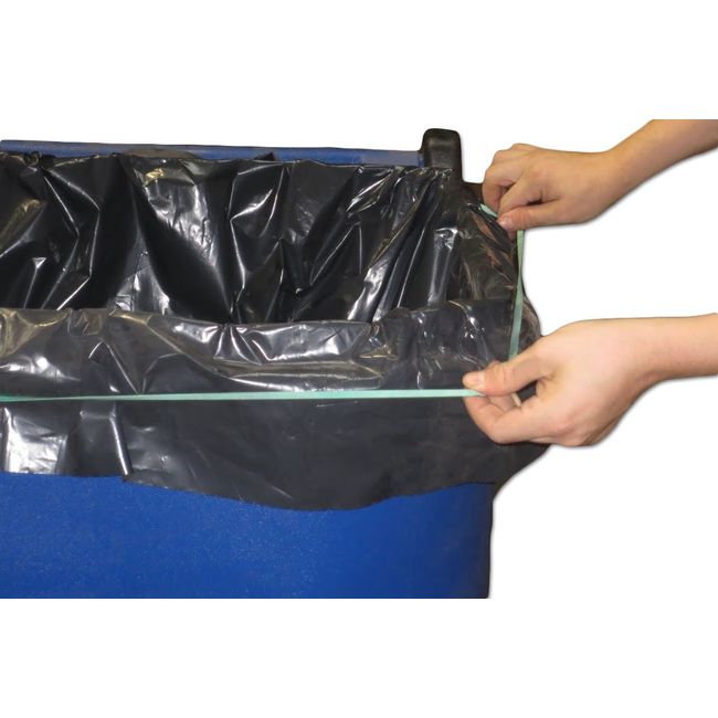 Plasticplace 95-96 Gallon Trash Bags, Black (25 Count)