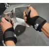Leather Workout Gloves Power Weightlifting Straps Wraps Grips Dead Lifts Pull Up