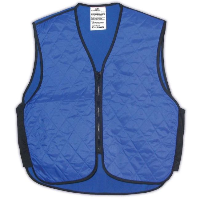 POLAR Cooling Vests Evaporative Body Cooling Garment - Blue Large