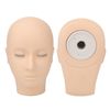Lash Mannequin Head 3 Layers Safe Soft Silicone High Simulation Makeup Practice Head for Practice Lashes for Lash Extension Training