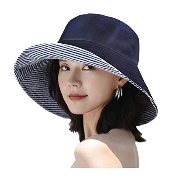 HIEI UV Protection Hat, Women's, Sun Protection Hat, UV Protection, 2 Ways to Add Wire, Sunburn Protection, Heatstroke Prevention, Foldable, Wide Brim, Lightweight, Stylish, Cute, Women’s Hat, For