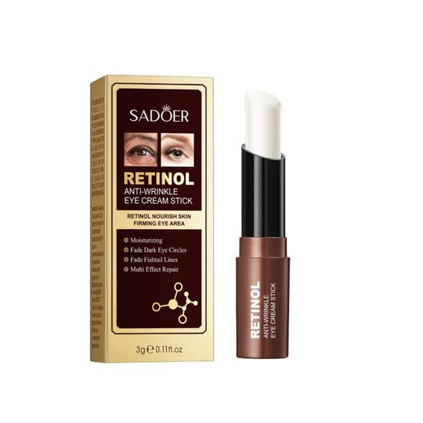 BOFAX Retinol Eye Stick Under Eye Cream Anti Aging Eye Balm Reduces Fine Lines and Dark Circles