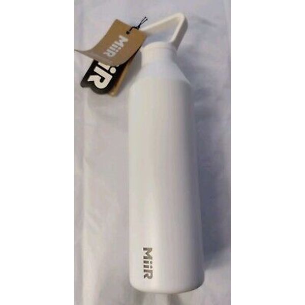 NEW! MiiR 23oz Narrow Mouth Stainless Water Bottle White Subject Well Logo