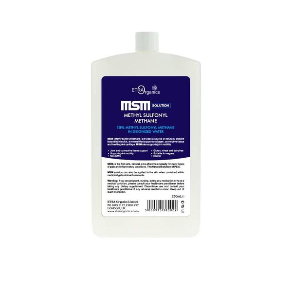 MSM Solution Methyl Sulfonyl Methane 250mL