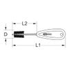 KS Tools 201.1208 8mm Copper Pipe Internal Cleaner