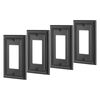 DEWENWILS 4-Pack Metel Decorator Outlet Cover, Wall Plates for Electrical Outlet