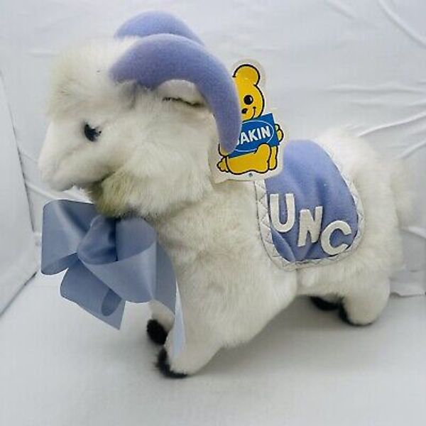 VINTAGE 1979 DAKIN UNIVERSITY OF NORTH CAROLINA RAM MASCOT PLUSH STUFFED ANIMAL