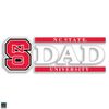 NC- State Wolfpack 6"x2" Dad Logo Auto Vinyl Decal