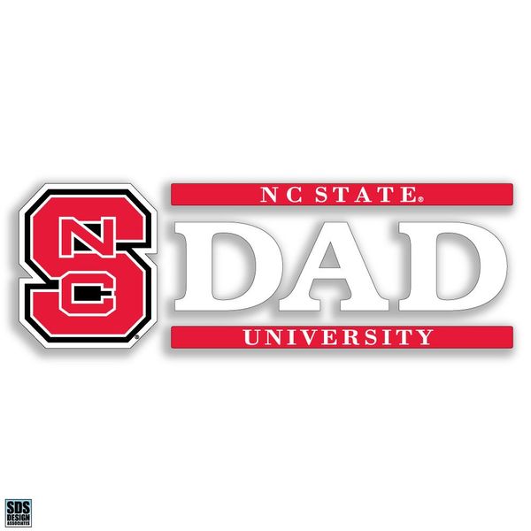 NC- State Wolfpack 6"x2" Dad Logo Auto Vinyl Decal