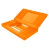 eXtremeRate ds lite compatible with custom replacement shell clear material, replacement button, screen lens compatible with Nintendo DS Light [Clear Orange]