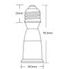 6-Pieces 10cm E26 Medium Socket Extender Standard Light Socket 2.5" Extension
