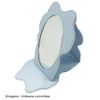 Chiikawa CW 46280 Chiikawa Die-Cut Fabric Mirror, Cute Petit Pla, Nagano Makeup, Folding Mirror, Makeup Hand Mirror