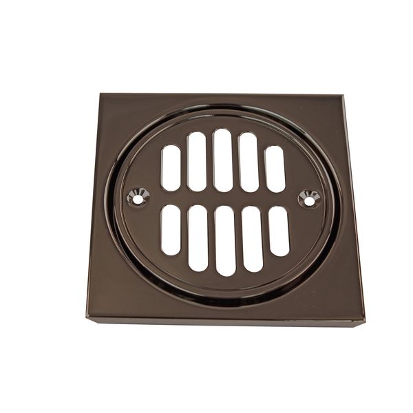 Westbrass Shower Strainer Set Square with Crown, Oil Rubbed Bronze, D313-12