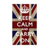 CafePress Large_KEEP_CALM_UNION_JACK Rectangle Bumper Sticker Car Decal