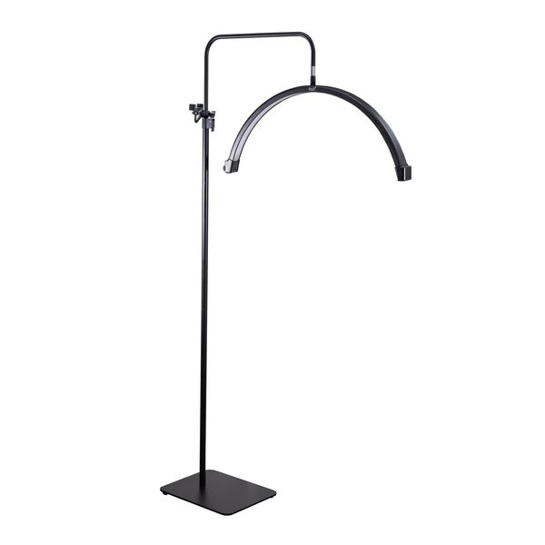 Luna Floor Lamp Half Moon Manicure Nail Table LED Light, Black