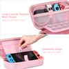 Switch Case for NS Switch - 18 in 1 NS Switch Accessories Bundle with Switch Carrying Case, Switch Game Case, Switch Screen Protector, Switch Stand, Switch Thumb Grips(Pink)